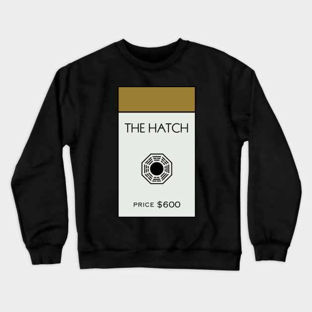 The Hatch Property Card Crewneck Sweatshirt by huckblade